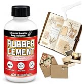 Rubber Cement, 110ml Multifunctional Adhesive, Smooth Application, for Paper, Fabric, Wood, Photos, DIY Crafts and More