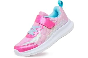 Toandon Toddler Kids Sneakers Sparkle Fashion Glitter Sequins Canvas Shoes