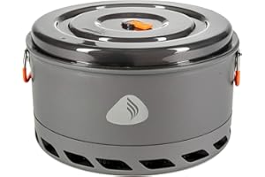 Jetboil 5-Liter FluxRing Camping Pot and Lid for Camp Cooking with Jetboil Backpacking Stoves