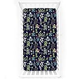 Crib Sheets for Girls Boys, HNHUAMING Jersey Cotton