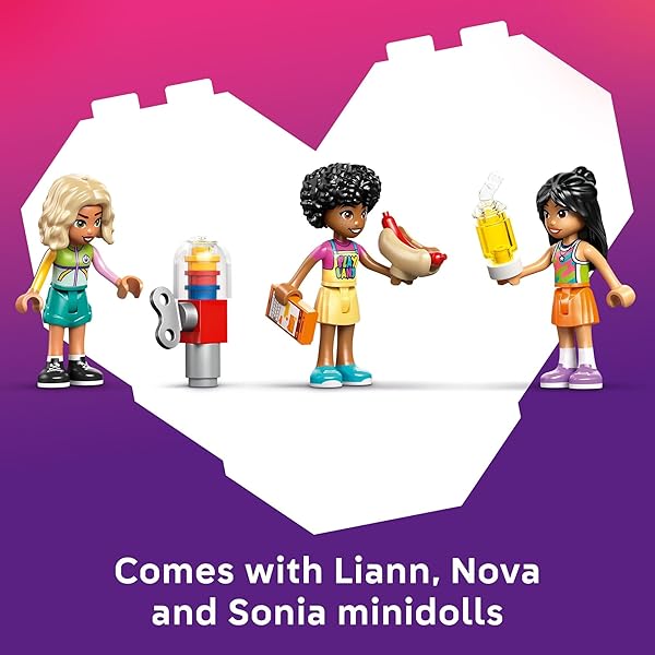 LEGO FRIENDS FUN INDOOR PLAYGROUND BUILDING TOY FOR GIRLS & BOYS – PRETEND PLAY SET FOR KIDS, AGES 7+ – W/SONIA, LIANN & NOVA MINIDOLLS & ACCESSORIES – GIFT IDEA FOR BIRTHDAYS – 42686