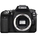 Canon DSLR Camera [EOS 90D] with Built-in Wi-Fi, Bluetooth, DIGIC 8 Image Processor, 4K Video, Dual Pixel CMOS AF, and 3.0 In