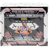 2025/26 Panini Prizm Basketball Hobby Trading Card Box (3 Autographs Per Box)