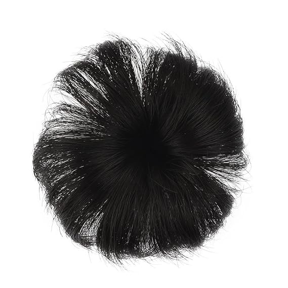 Luckhome 2 Pcs Clip-In Pony Besonders Natürliche Wirkung Stücke Süßes Baby Curl Haarteil Clip Perücke Haar Ring Brötchen Perrücke Perücken Wig Haare Wigs