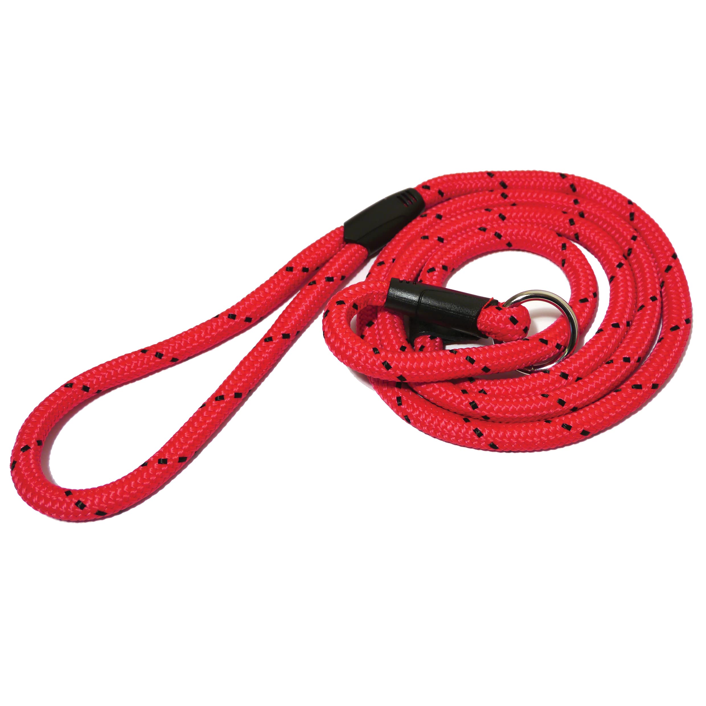 Rosewood Rope Twist Lead, 64-inch, Red/ Black
