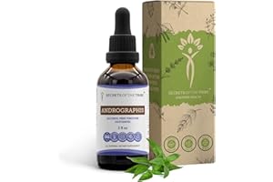 Secrets of the Tribe Andrographis Tincture Alcohol-Free Extract, Fah talai jone, Chuan Xin Lian, Andrographis Paniculata Immune System Health 2 oz