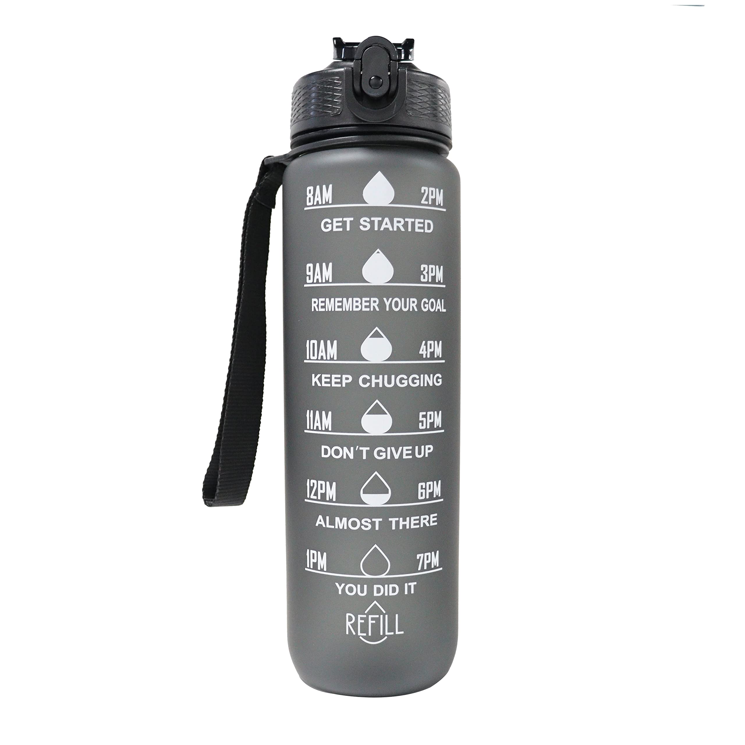 Water bottle 1L with straw, Leakproof design, Sports Water Bottle -1L Capacity, Plastic Water Bottle for Gym, Cycling, School, Office & Outdoor Activities.