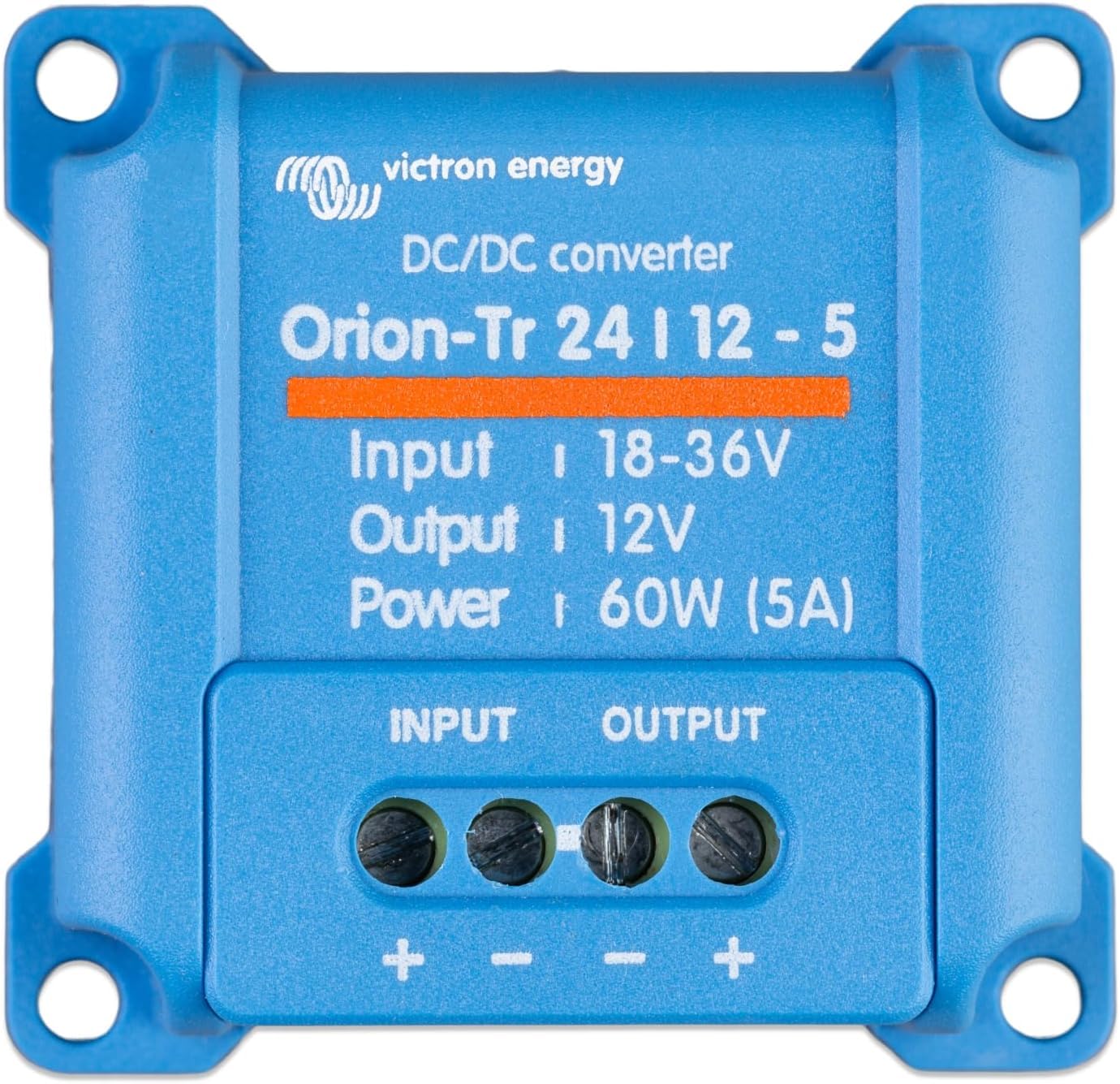 Victron Energy Orion-Tr DC to DC Converter - 24/12-Volt 5 amp 60-Watt - IP43 Protected - for Dual Battery Systems - Non-Isolated