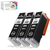 F FINDERS&CO 280 PGBK PGI-280 XXL Black Ink Tank Work with Canon PIXMA TS6320 TR7520 TS8120 TS8320 TR8520 TS9120 (3X PGI-280XXL PGBK)