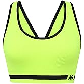 New Balance Womens Seamless, Racerback Sports Bra with Allover Texture and Engineered Breathability