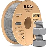 ELEGOO ABS 3D Printer Filament 1.75 mm Grey, High Toughness & Impact Resistance, Heat & Water Resistant, 1 kg Spool Engineeri