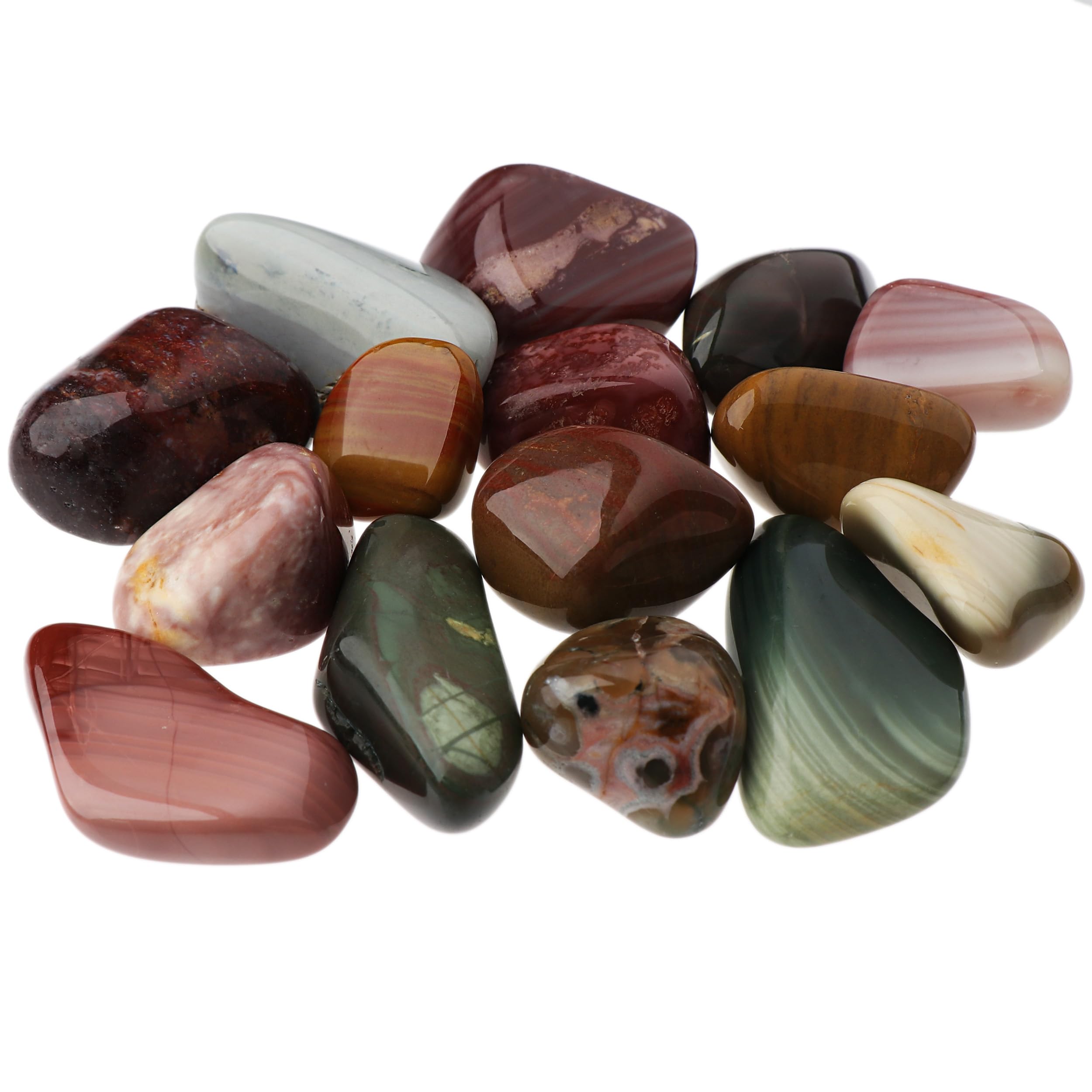 NKlaus 900 g Jasper Imperial 35-55 mm Healing Stones for Jewellery and Decoration 14686