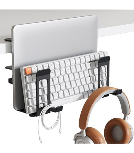 Amazon.com: Josmimic Desk Side Storage, Metal Laptop Holder with
