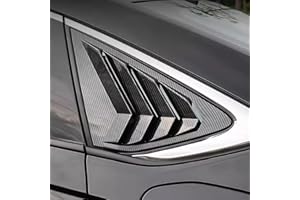 XYHGM for Honda 11th Accord 2023 2024 Exterior Accessories Sporty Car Rear Side Window Louvers Air Vent Scoop Shades Cover Trim Blinds 2PCS(Carbon Fiber)