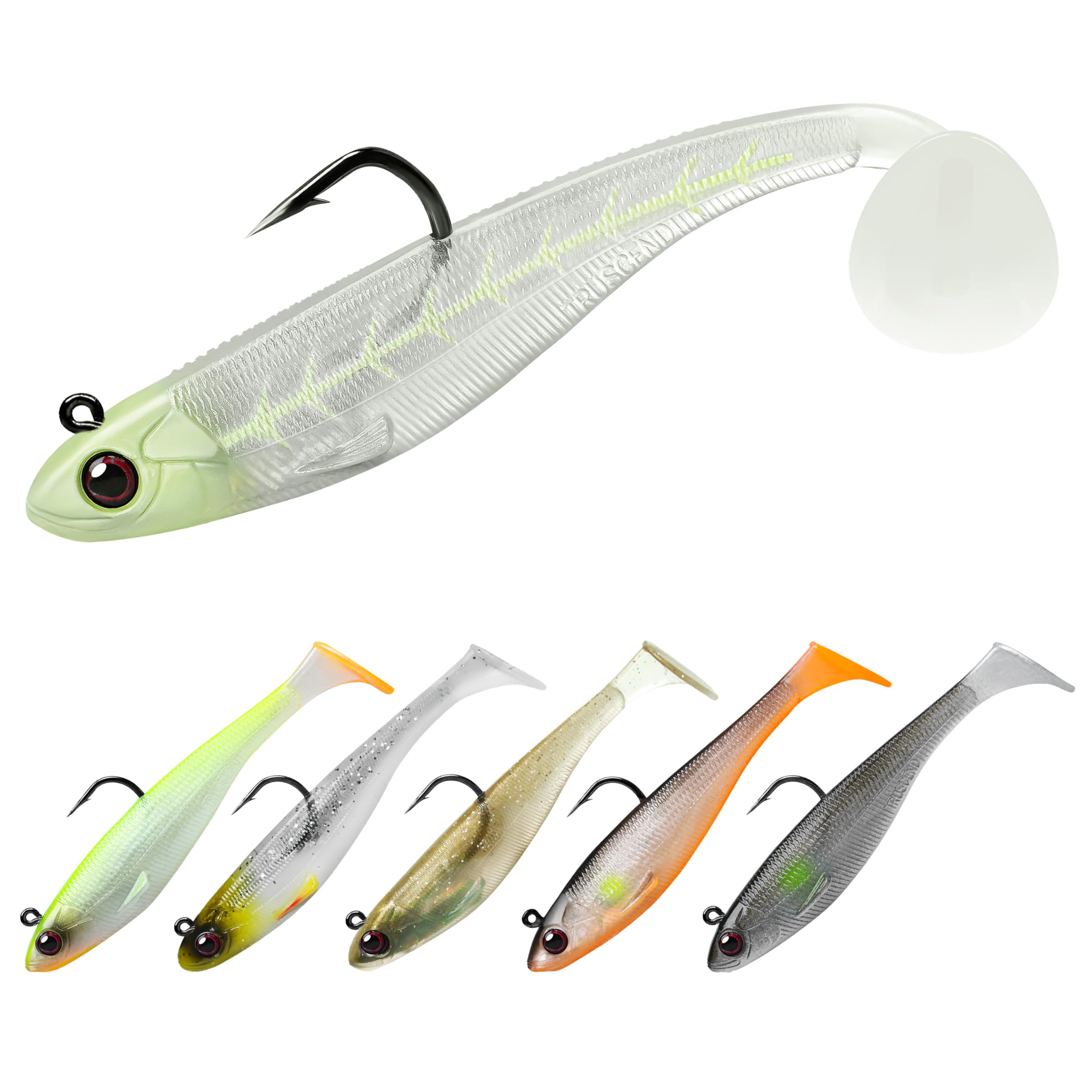 TRUSCEND Fishing Lures for Bass Trout Jighead Lures