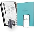 Rocketbook New Core Reusable Spiral Notebook, Letter Size 8.5x11, Teal - Dotted Pages, App-Connected, Erasable, Durable Cover, Ideal for School, Work, and Creative Projects