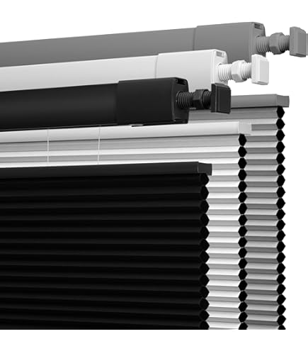 Changshade Persiana Plegable Sin Cordón, Con Diseño De Panal Sin Herramientas Para Habitacion Cocina Habitacion De Los Ninos Cuarto De Bano