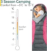 Trail Outdoor Leisure Trail Envelope Sleeping Bag Snug Hood 3 Season 1.3kg view 3