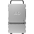 teenage engineering Computer-1 Mini-ITX PC Computer case Chassis with Powder Coated Aluminum, Chrome Metal Handles, and Dual-Slot GPU, Small Form Factor, Compatible with SFX Power Supply (Aluminum)