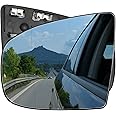 AUTOXBERT Mirror Glass Replacement Driver Left Side Mirror Heated with Backing Plate Compatible with BMW X5 X6 2007 2008 2009 2010 2011 2012 2013 2014
