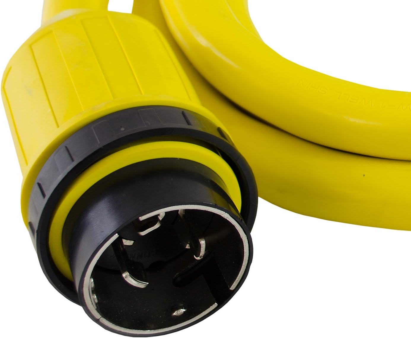 Conntek 50 Amp 125/250-Volt Marine Shore Power 4 Wire Extension Cord with Threaded Ring: Sports & Outdoors