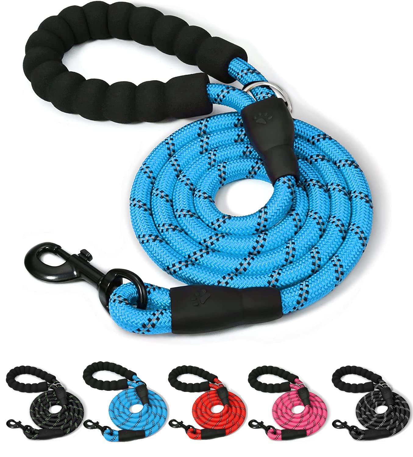 ARTISTRY 5 FT Dog Lead for Large, Medium and Small Dogs | 150 cm Highly Reflective Dog Leash with Comfortable handle | Multi Colors Soft Padded Dog Leads Perfect for Indoor & Outdoor Use