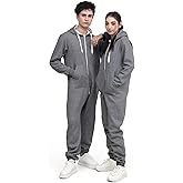 Uptickwear Adult Onesie Pajama for Men & Women | One Piece Hooded Jumpsuit, Ultra Soft Fleece | Loungewear, Sportwear