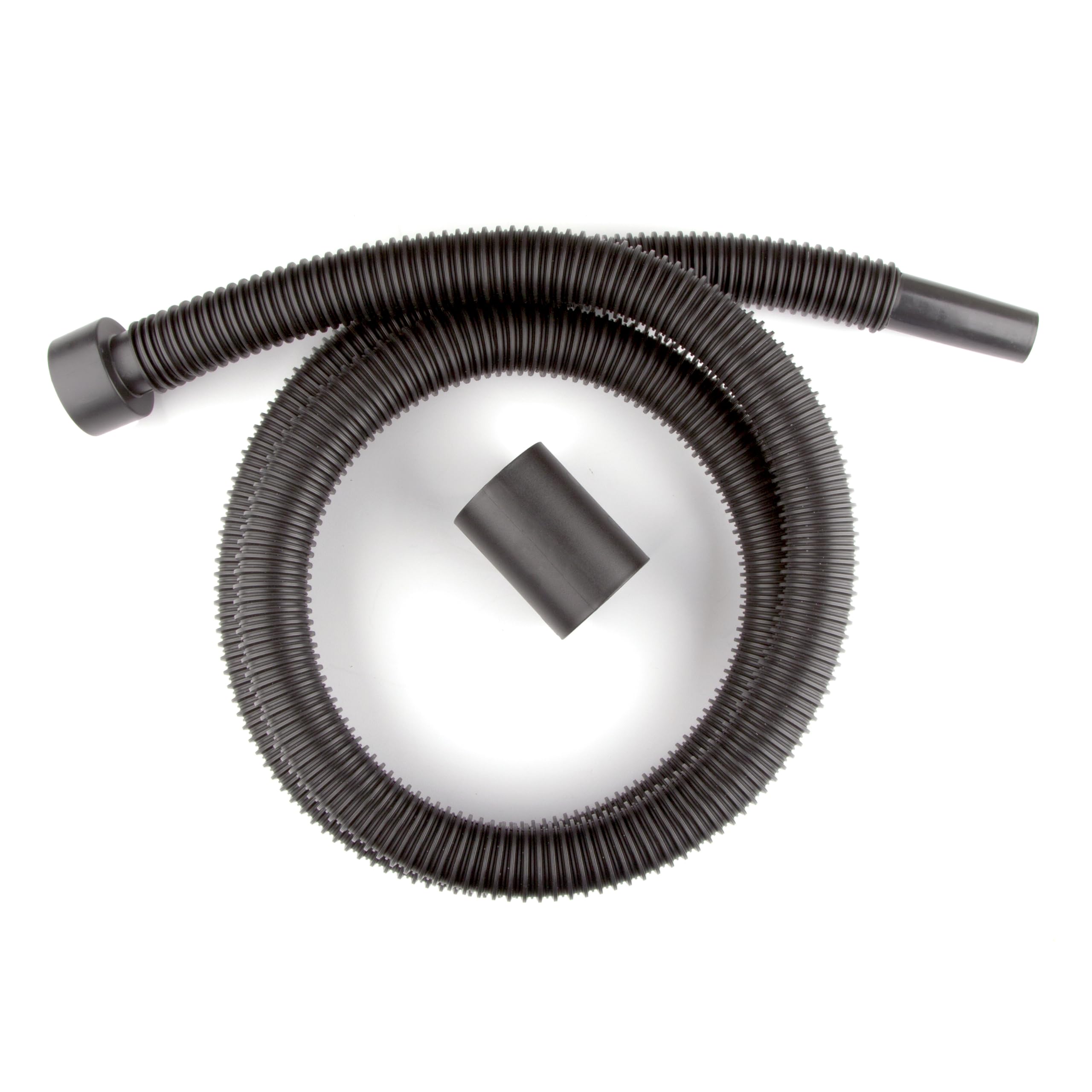 WORKSHOP Wet/Dry Vacs 1-1/4-Inch x 6-Feet Black Polyethylene (PE) Wet Dry Vacuum Hose, Friction Fit, for Shop Vacuums with Standard 2-1/2-Inch Inlet