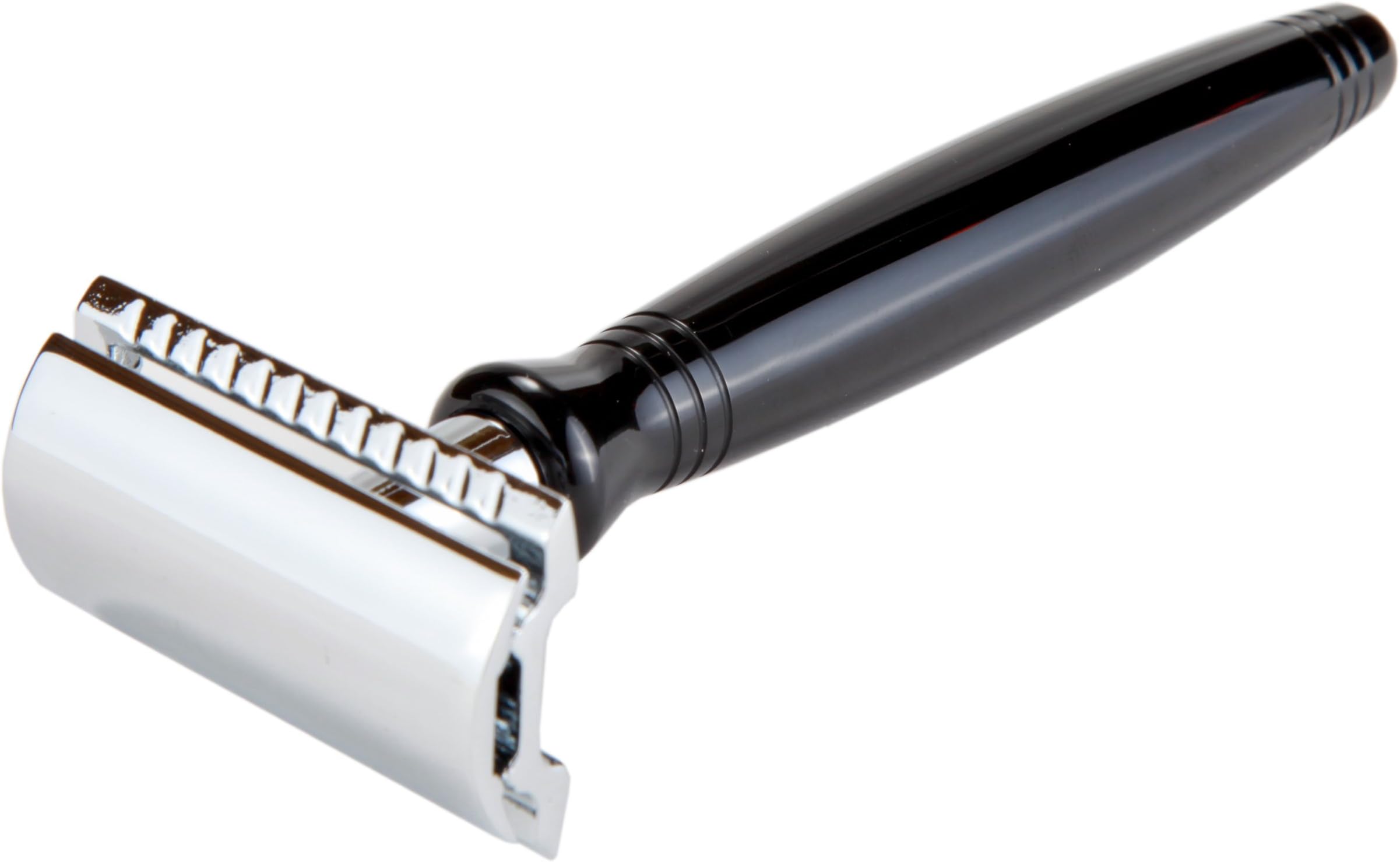Ergonomic All Black Safety Razor Handle
