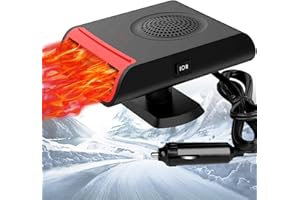 LEAFLAI Car Heater - Portable Car Heater 12V and Defroster, 2 in1 Fast Heating and Cooling Heaters That Plugs into Cigarette Lighter, Fast Heating Defroster Defogger Demister for Cars