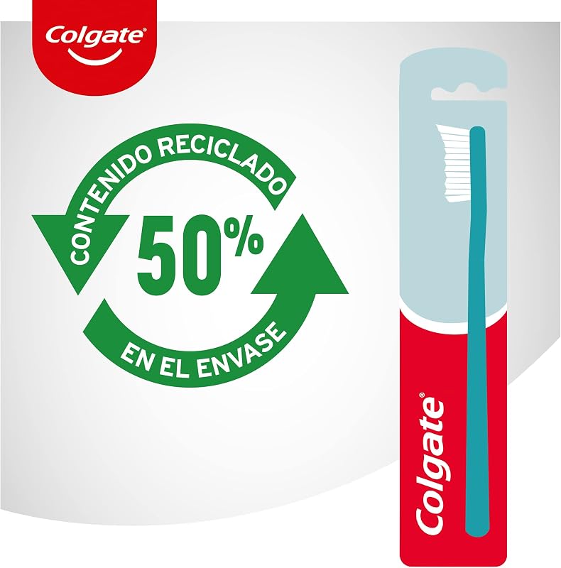Escova de dentes colgate extra clean, média, 4 unidades