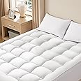 Bedsure Twin Mattress Topper - Soft Extra Thicker Mattress Pad, Quilted Fitted Mattress Topper with 8-21" Deep Pocket, Breathable Fluffy Pillow Top, White (Extra Thicker), 39x75 Inches