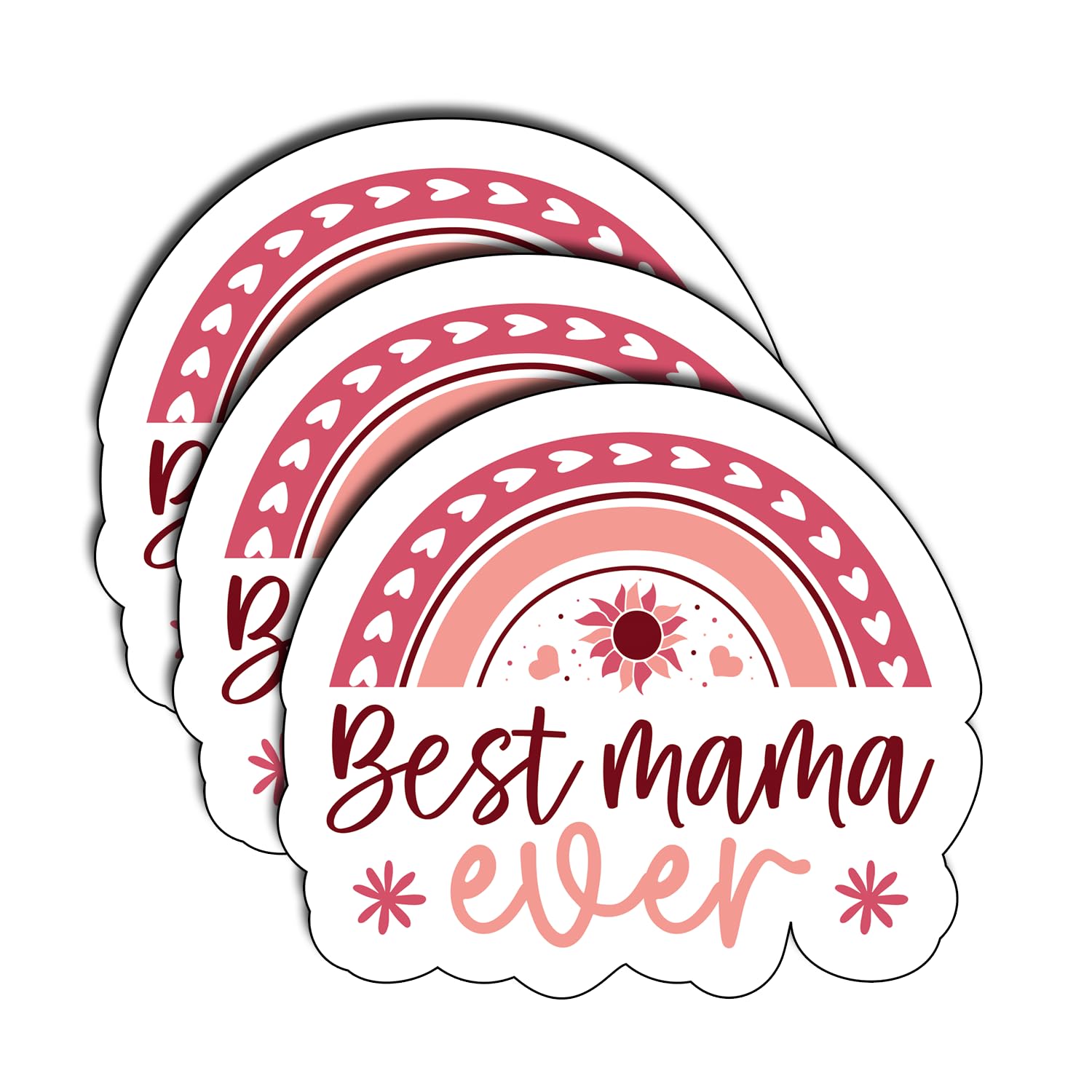 Photo 1 of (3Pcs) Best Mama Ever Sticker – Waterproof Vinyl Stickers with Floral Lettering Design for Mom, Mama, Mommy, Decals for Water Bottles, Journals, Scrapbooks, Laptops, Thoughtful Everyday Gifts 3"x2.5" 16 pack