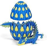 3D Printed Dragon Eggs, 3-D Dragon Eggs with Articulated Dragons Toys Inside for Kids