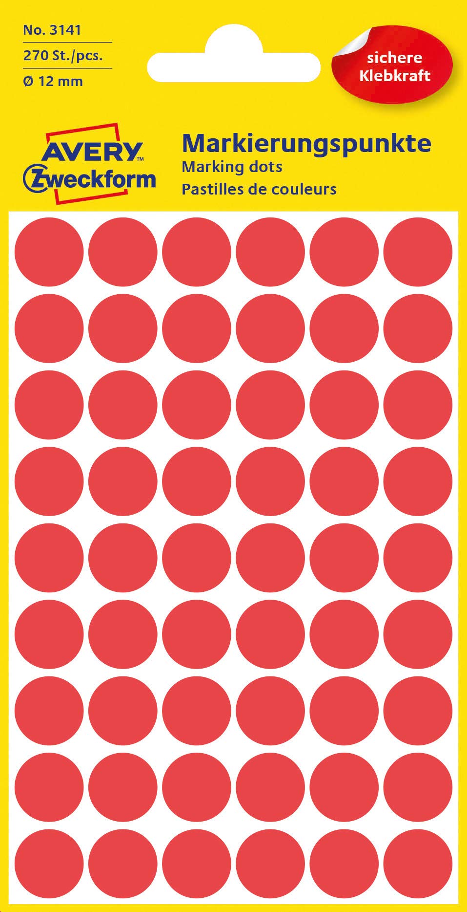 Red Dots 12mm Stickers — image 1