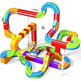 110Pcs Goody King Electric Train Set for Kids 3 4 5 6 7 8 Years Old | Building Toy Train Track, 3D Stem Electric Train Set, 3D Racing Track Sets for Kids, Motorized Car