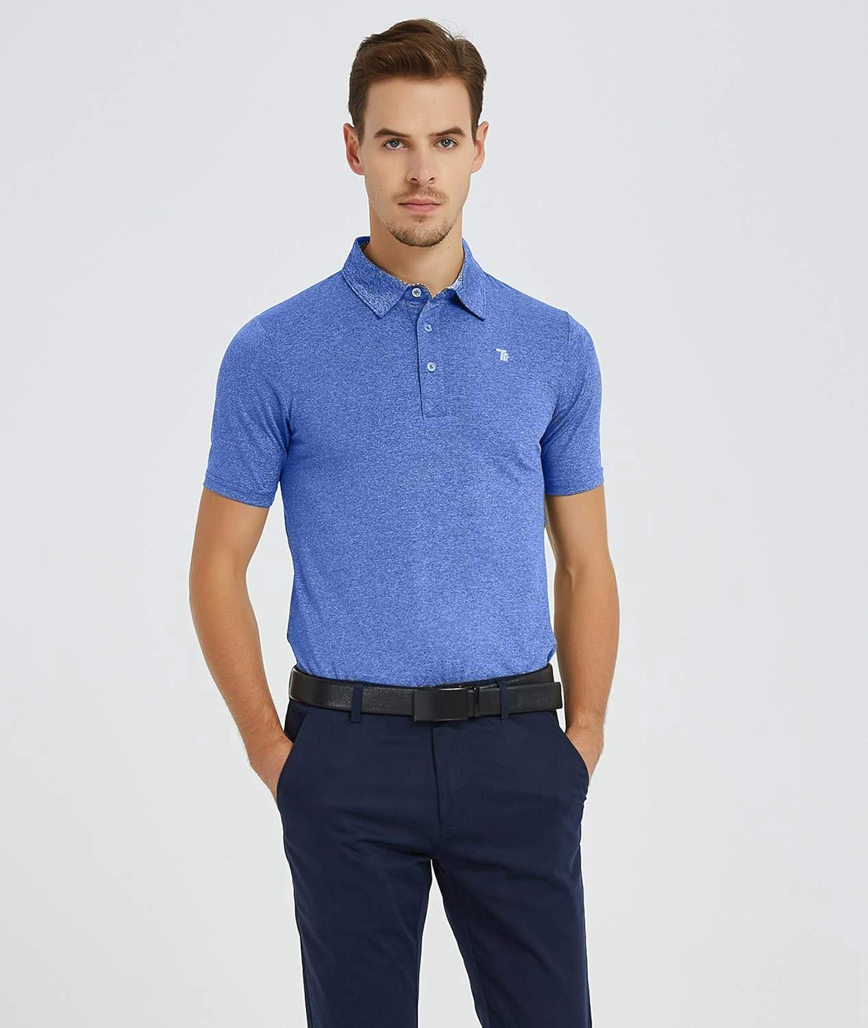 Rdruko Men's Golf Shirts Quick Dry Short/Long Sleeve Polo Athletic Casual T-Shirt: Clothing