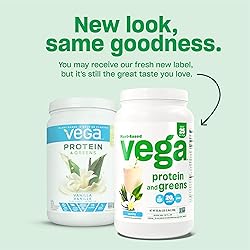 Vega Protein and Greens Protein Powder, Vanilla