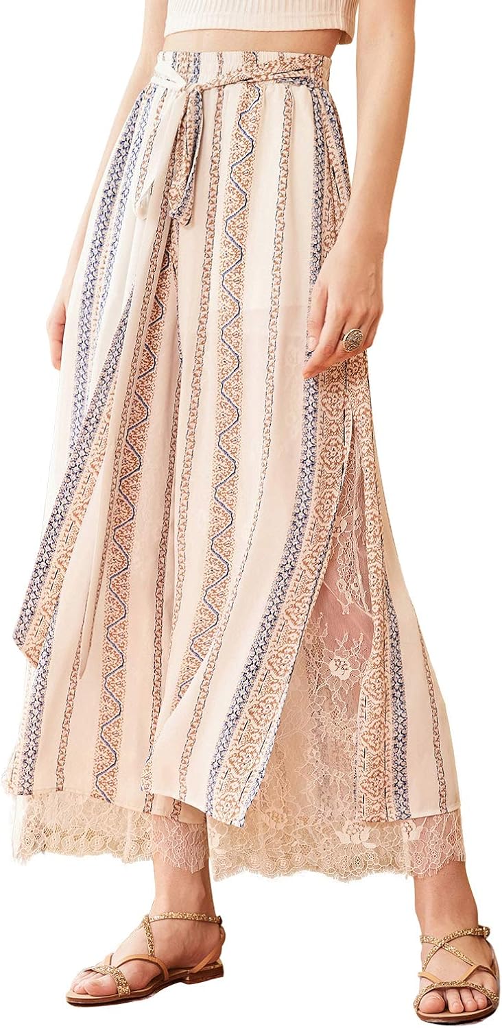white chiffon trousers