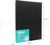EXERZ 30x40cm Canvas Panels Black 3mm 280gsm Triple Primed 6pk view 2