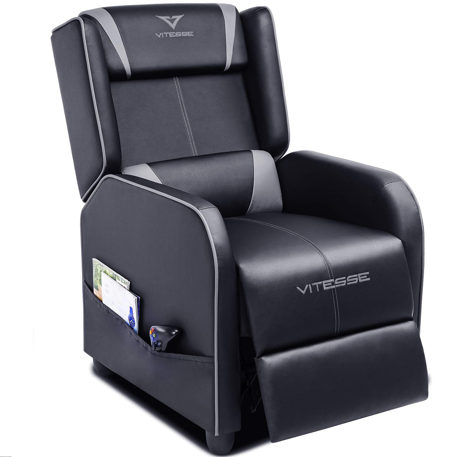 Vitesse Gaming Recliner Chair Racing Style Single Ergonomic Lounge Sofa