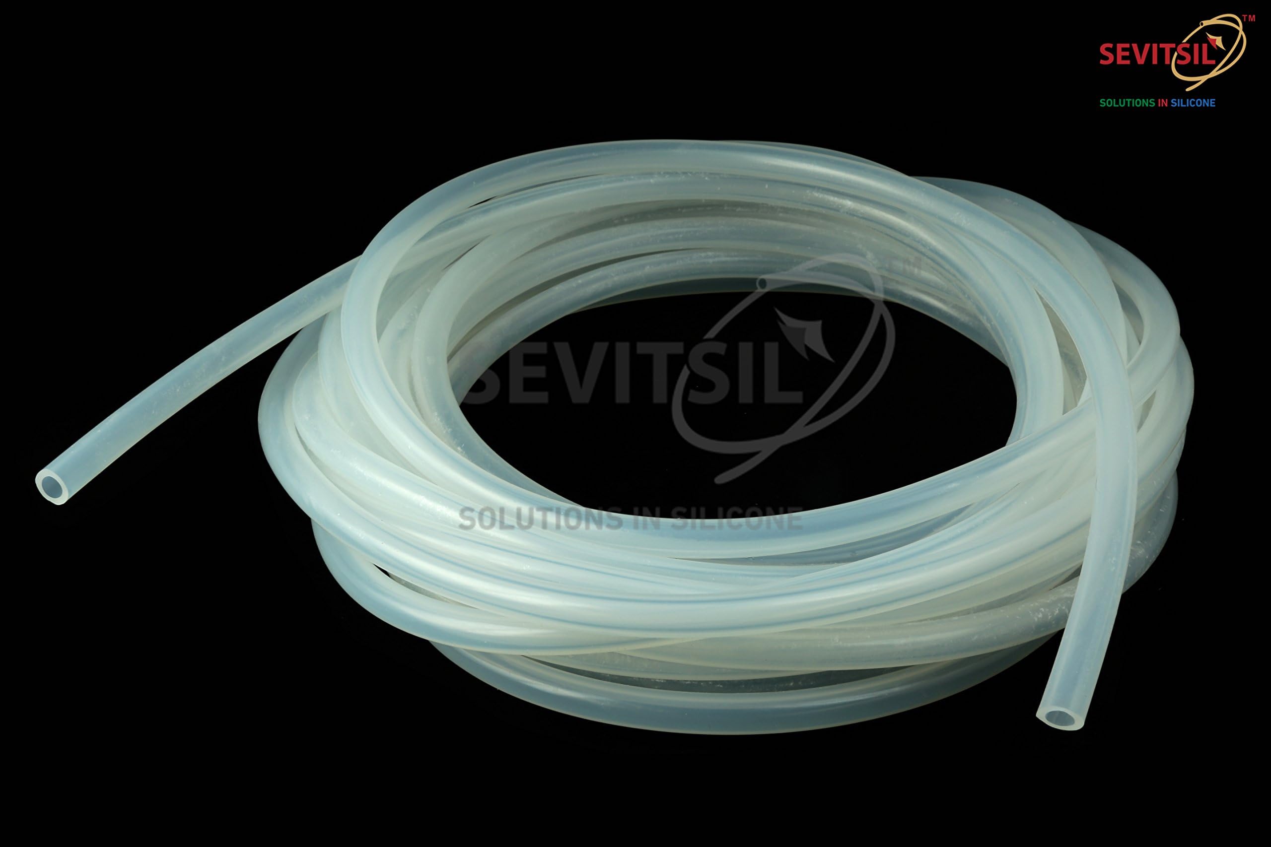 SevitsilFood Grade Silicone Tube For Industries Equipments Aquarium Fish Pots and Instruments, 4mm ID x 6mm OD, 10mt