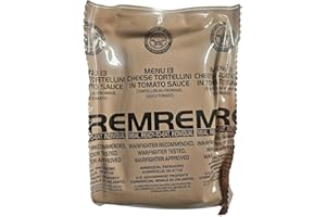 EPIDEMIC PROOF Genuine USGI MRE [Meal, Ready to Eat] Inspection Date 01/2026 or Newer [New Packaging] - You Choose Menu Ration with Entree, Snacks, Dessert, Drink Mix, Utensils, Condiments and FRH. (Cheese Tortellini)