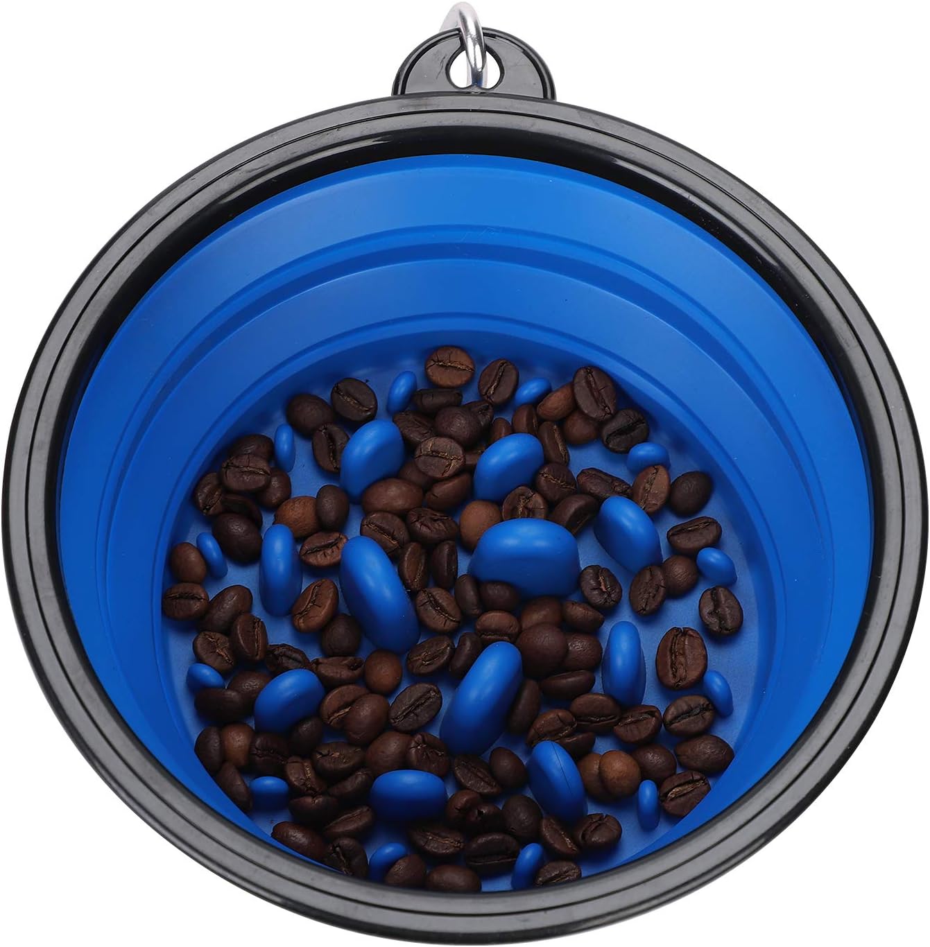 Slow Feeder Dog Bowl Slow Eating Dog Bowl Pet Bloat Stop Puzzle Cat Bowl Interactive Feeder Foldable Travel Feeder for Large Medium Small Dogs Indoor Outdoor Camping Hiking - Image 4
