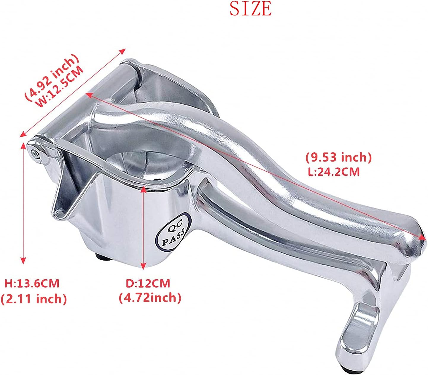 Heavy Duty Single Press Lemon Squeezer, Hand Squeezer, Premium Quality Metal Aluminum alloy Lemon Squeezer, Manual Citrus Press Juicer, Lemon Lime juice, orange juice, apple juice: Kitchen & Dining