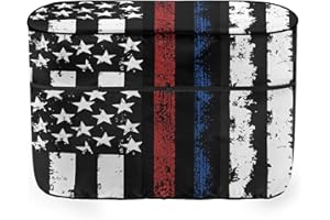 Knextrepoy American Flag Camper Propane Tank Cover Double 20lb Weather Resistant Gas Cylinder Cover Heavy Duty RV Propane Tank Cover for Travel Trailer Accessories 4Th of July Decor