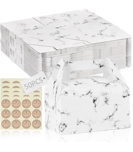 20 Cajas Blancas Para Dulces Con Ventana Transparente - 16 Compartimentos, Ideal Para Regalos Y Eventos