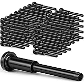 Blulu 120 Pack Invisible Cable Railing kit, T316 Stainless Steel 1/8" Invisible Receiver and Swage Stud End for Cable Railing, Swage Tensioner 1/8" for Wood/Metal Post, Hardware (Black)