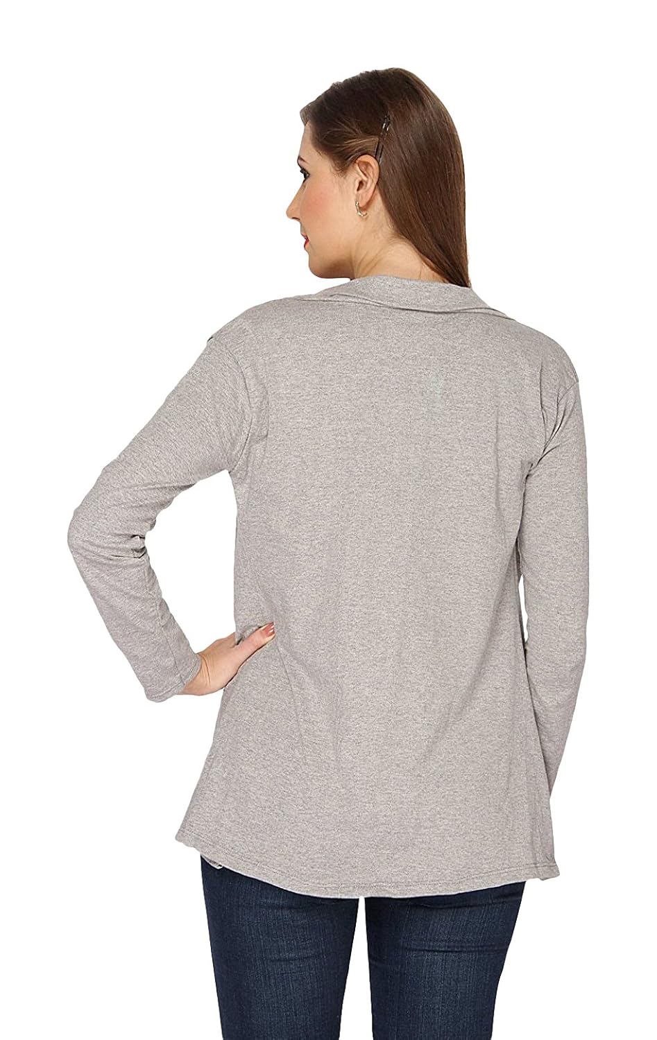 ten on ten women's shrug (t2-gry _grey _free size)