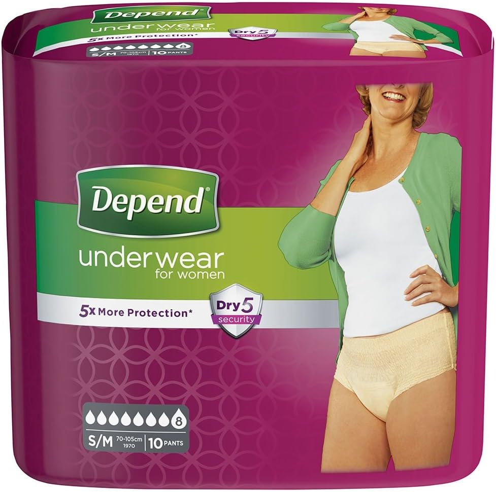 Depend Underwear for Women in Small/Medium Pack of 60 Amazon.co.uk Health & Personal Care
